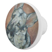 ジャーマン・シェパード セラミックノブ (右)