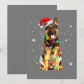 ジャーマン・シェパード・ドッグ ツリー クリスマス スウェーター クリスマス (正面/裏面)