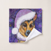 ジャーマン・シェパード バスタオルセット (ウォッシュタオル)