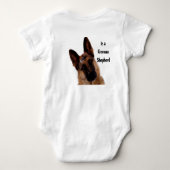 ジャーマン・シェパード ベビーボディスーツ (裏面)