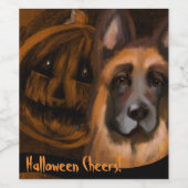 ジャーマン・シェパード ワインラベル (シングルラベル)