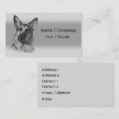 ジャーマン・シェパード 名刺 (正面/裏面)