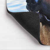 ジャーマン・シェパード-犬のmouspad マウスパッド (コーナー)