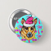 ジャーマン・シェパード 缶バッジ (正面&裏面)