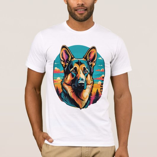 ジャーマン・シェパード Tシャツ (正面)