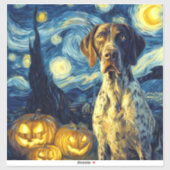 ジャーマン・ショートヘアード・ポインター かわいい犬のハロウィン シール (シート)