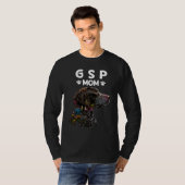 ジャーマン・ショートヘアード・ポインター GSP ママ Tシャツ (正面フル)