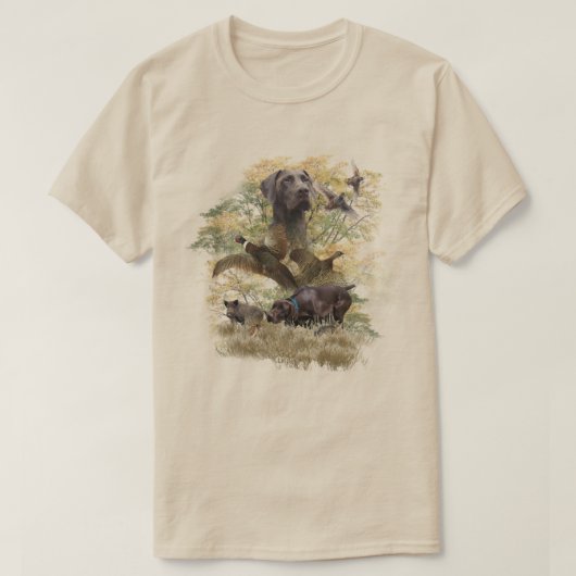 ジャーマン・ショートヘアード・ポインター Tシャツ (デザイン正面)