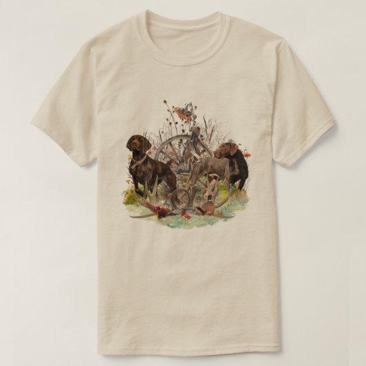 ジャーマン・ショートヘアード・ポインター Tシャツ (デザイン正面)