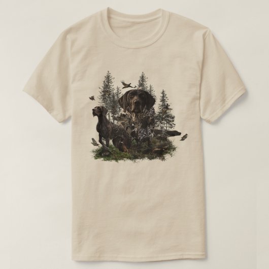 ジャーマン・ショートヘアード・ポインター Tシャツ (デザイン正面)
