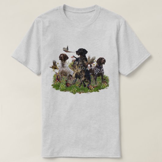 ジャーマン・ショートヘアード・ポインター Tシャツ (デザイン正面)