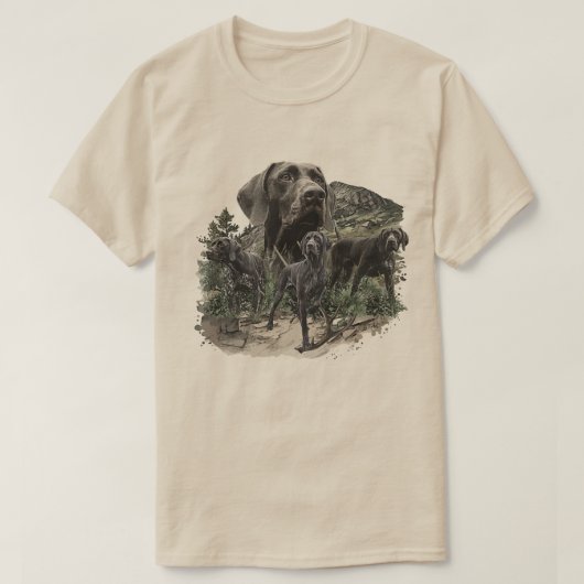 ジャーマン・ショートヘアード・ポインター Tシャツ (デザイン正面)