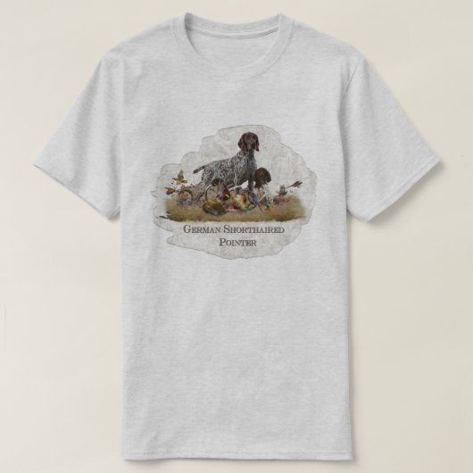 ジャーマン・ショートヘアード・ポインター Tシャツ (デザイン正面)