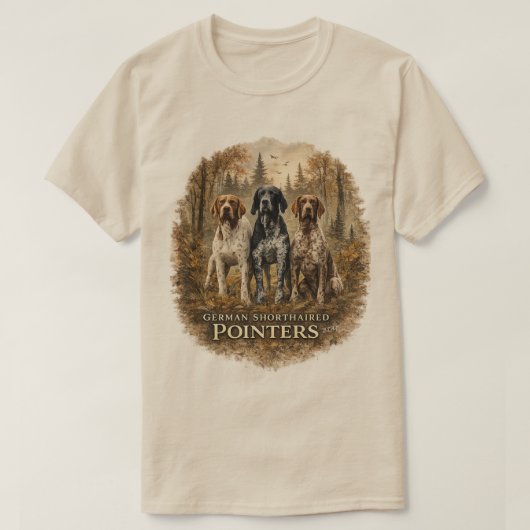 ジャーマン・ショートヘアード・ポインター Tシャツ (デザイン正面)