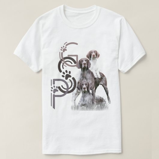 ジャーマン・ショートヘアード・ポインター Tシャツ (デザイン正面)