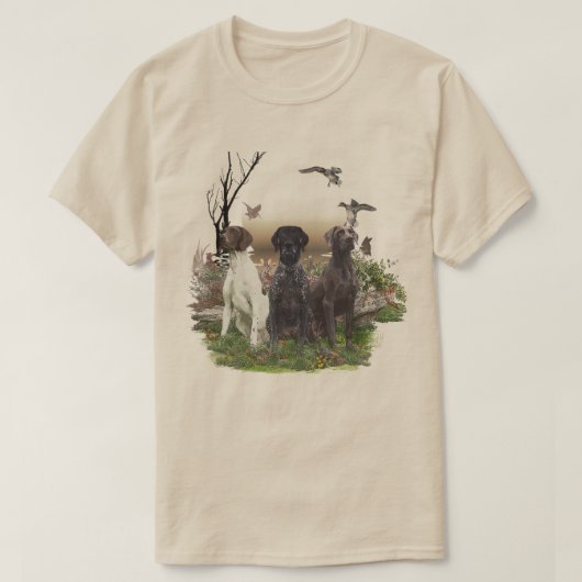 ジャーマン・ショートヘアード・ポインター Tシャツ (デザイン正面)