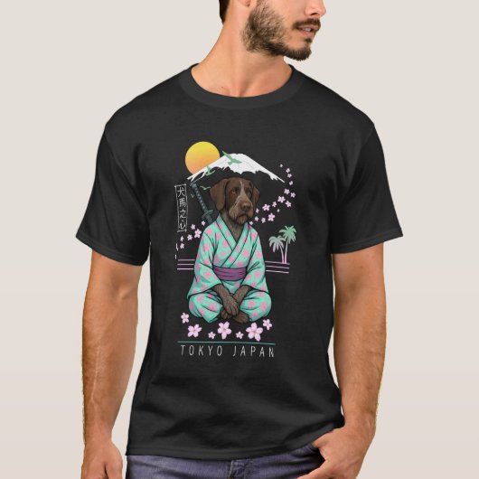 ジャーマン・ワイアヘアード・ポインター Tシャツ (正面)