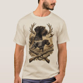 ジャーマン・ワイヤーヘアード・ポインター Tシャツ (正面)