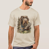 ジャーマン・ワイヤーヘアード・ポインター Tシャツ (正面)