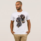 ジャーマン・ワイヤーヘアード・ポインター Tシャツ (正面フル)