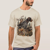 ジャーマン・ワイヤーヘアード・ポインター Tシャツ (正面)