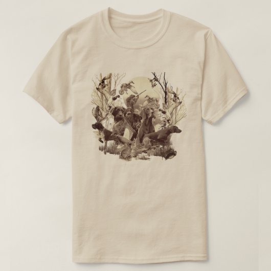 ジャーマン・ワイヤーヘアード・ポインター Tシャツ (デザイン正面)