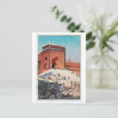 ジャーマー・マスジド、Jama Masjid、デリー、吉田博 ポストカード (スタンド正面)