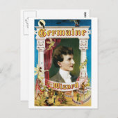 ジャーメイン・ザ・ウィザード ～ マジシャン ヴィンテージ マジック アクト ポストカード (正面/裏面)