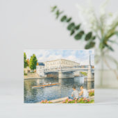 ジャールタウエンドブリッジaquarell havellandスタイル シーズンポストカード (スタンド正面)