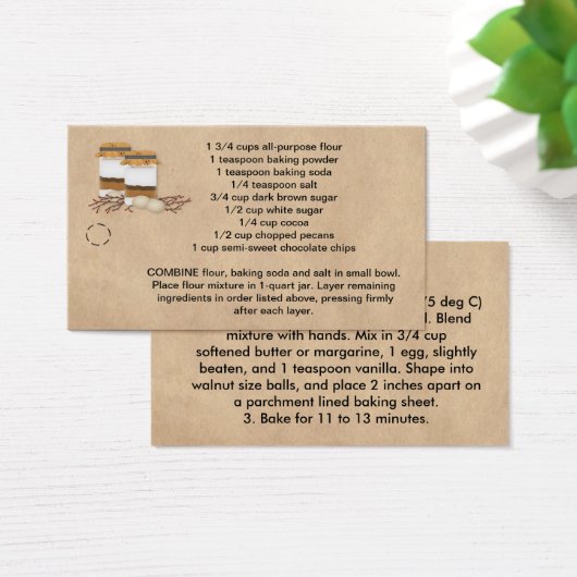 ジャールチョコレートチップクッキーミックスつるラベル (デスク)