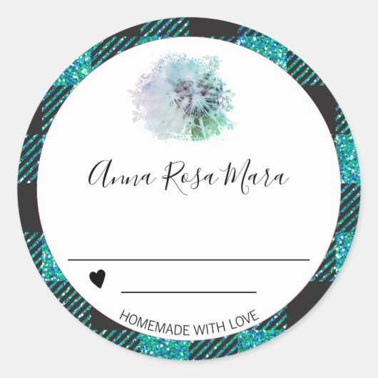 *~*ジャールバッファローギンガムAP30タンデリオンハート ラウンドシール (正面)