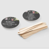 ジャールライツフローラチョークジャー結婚式 プログラムファン ハンドファン (組立なし)