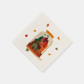 ジャール素朴の秋の街 スタンダードカクテルナプキン (角)