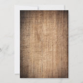 ジャー素朴ンフラワーウッド結婚式招待状 招待状 (裏面)