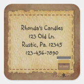 ジャー・キャンドルシール スクエアシール (正面)