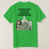 ジャーTシャツを誓う Tシャツ (デザイン裏面)