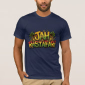 ジャ・ラスタファリ・レゲエ Tシャツ (正面)