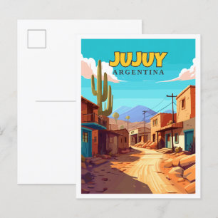 ジュイアルゼンチンヴィンテージ旅行イラストレーション ポストカード
