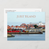 ジュイスト市港、ジュイスト島、東フリジア ポストカード (正面/裏面)