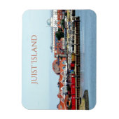 ジュイスト市港、ジュイスト島、東フリジア マグネット (縦)