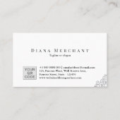 ジュエエレガントラーの名刺テンプレート | DP7 名刺 (裏面)