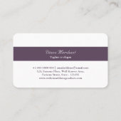 ジュエエレガントラーの名刺テンプレート | DP7 名刺 (裏面)