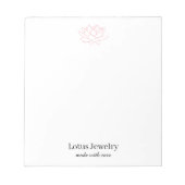 ジュエカスタムラー用ロシンプルゴ・ビジネス・メモ帳 ノートパッド (正面)