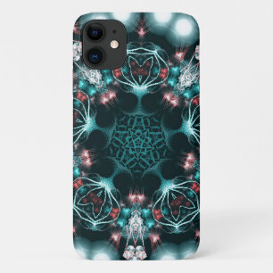 ジュエリア:アクアグリーンフラクタル宝石 iPhone 11 ケース