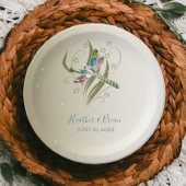 ジュエリドドラゴンフライウェディングシャワー紙プレート ペーパープレート