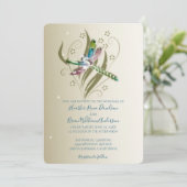 ジュエリドドラゴンフライ結婚式招待状 招待状 (スタンド正面)