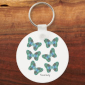 ジュエリドバタフライイラストレーション キーホルダー (正面)
