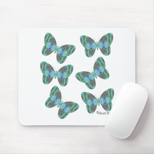 ジュエリドバタフライイラストレーション マウスパッド (マウス)
