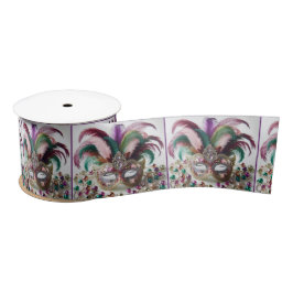 ジュエリドマルディグラスマスク サテンリボン