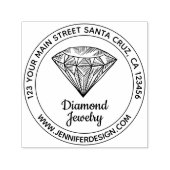 ジュエリーきらきら光るダイヤモンド セルフインキングスタンプ (デザイン)